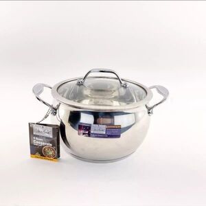 David Burke Splendor Pot Series Stock Pot With Glass lid 4-qt New